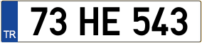 Trailer License Plate